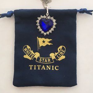Titanic Heart of The Ocean Pendant Necklace White Star Line - NEW Version
